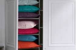 taie d'oreiller 50 x 80 cm - COTON PERCALE UNIE - LUMIERE - SYLVIE THIRIEZ