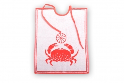 bavoir éponge motif crabe - DE WITTE LIETAER
