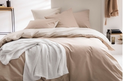 Linge de lit BONS JOURS BISCUIT / LIN - ESSIX