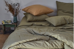 linge de lit COTON PERCALE LAVÉE UNIE - COCON - SYLVIE THIRIEZ
