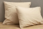 Taies d'oreiller PERCALE LAVÉE beige épeautre - SYLVIE THIRIEZ