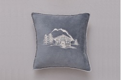 Housse de coussin polaire CHALET D'ALPAGE - SYLVIE THIRIEZ