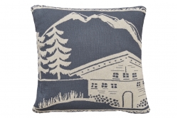 Housse de coussin en maille CHALET D'ALPAGE - SYLVIE THIRIEZ