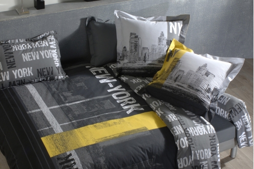 IDO Renforcé Linge De Lit New Jork Skyline 155x220 cm avec RV 100% coton IDO Renforcé Linge De Lit New Jork Skyline 155x220 cm avec RV 100% coton