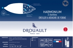 Oreiller 3 chambres HARMONIUM - DROUAULT