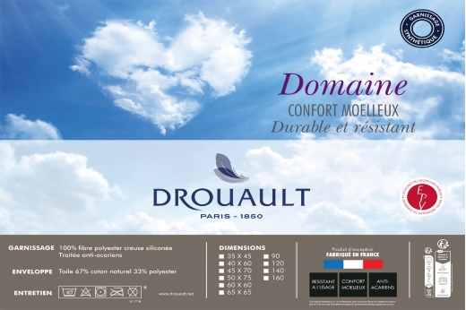 Oreiller résistant et moelleux DOMAINE - DROUAULT