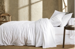 drap housse BOHÈME - coton PERCALE LAVÉE