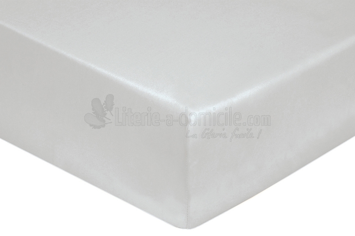 Drap housse Bohème Bonnet 40 cm - Blanc des Vosges