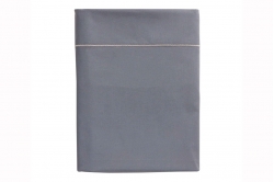 Drap plat percale ROYAL LINE ardoise - ESSIX 
