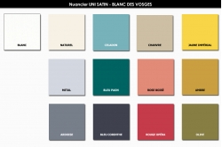 linge de lit SATIN UNI - BLANC DES VOSGES