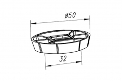 platine TREFLE-AV visser pour plot TREFLE