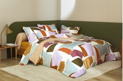 Linge de lit ARTY CARAMEL - BLANC DES VOSGES