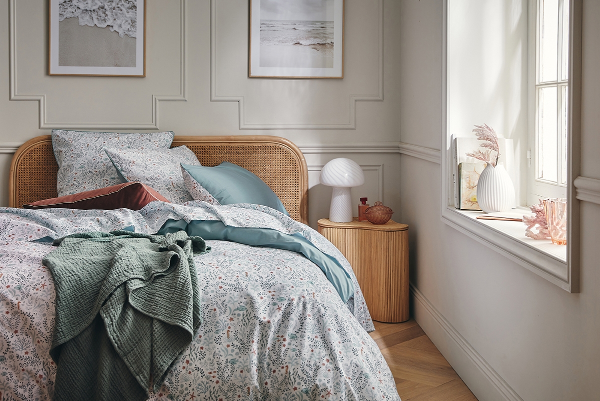 Essix Drap Housse Royal Line Percale De Coton Blanc 90 X 190 Cm - 80 Fils - Confort Premium