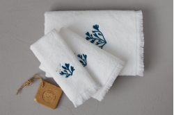 Linge de bain CONTRE-COURANTS BLANC - SYLVIE THIRIEZ