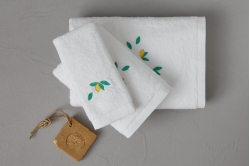 Linge de bain SORBET BLANC - SYLVIE THIRIEZ