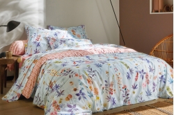 Linge de lit FLORILEGE BOIS DE ROSE - BLANC DES VOSGES