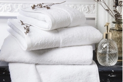 linge de bain HERITAGE blanc - ANNE DE SOLENE