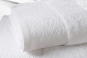 liteau jacquard serviette de toilette HERITAGE blanc - ANNE DE SOLENE