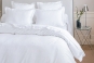zoom linge de lit BRETEUIL blanc - ANNE DE SOLENE