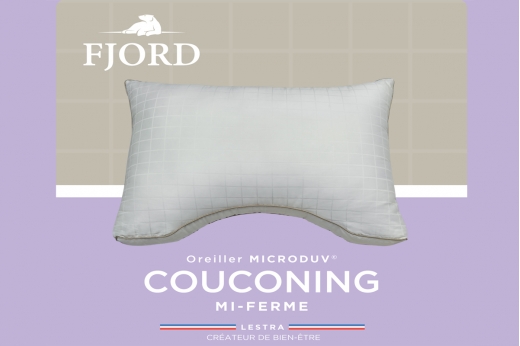 oreiller COUCONING - gamme FJORD MICRODUV de LESTRA