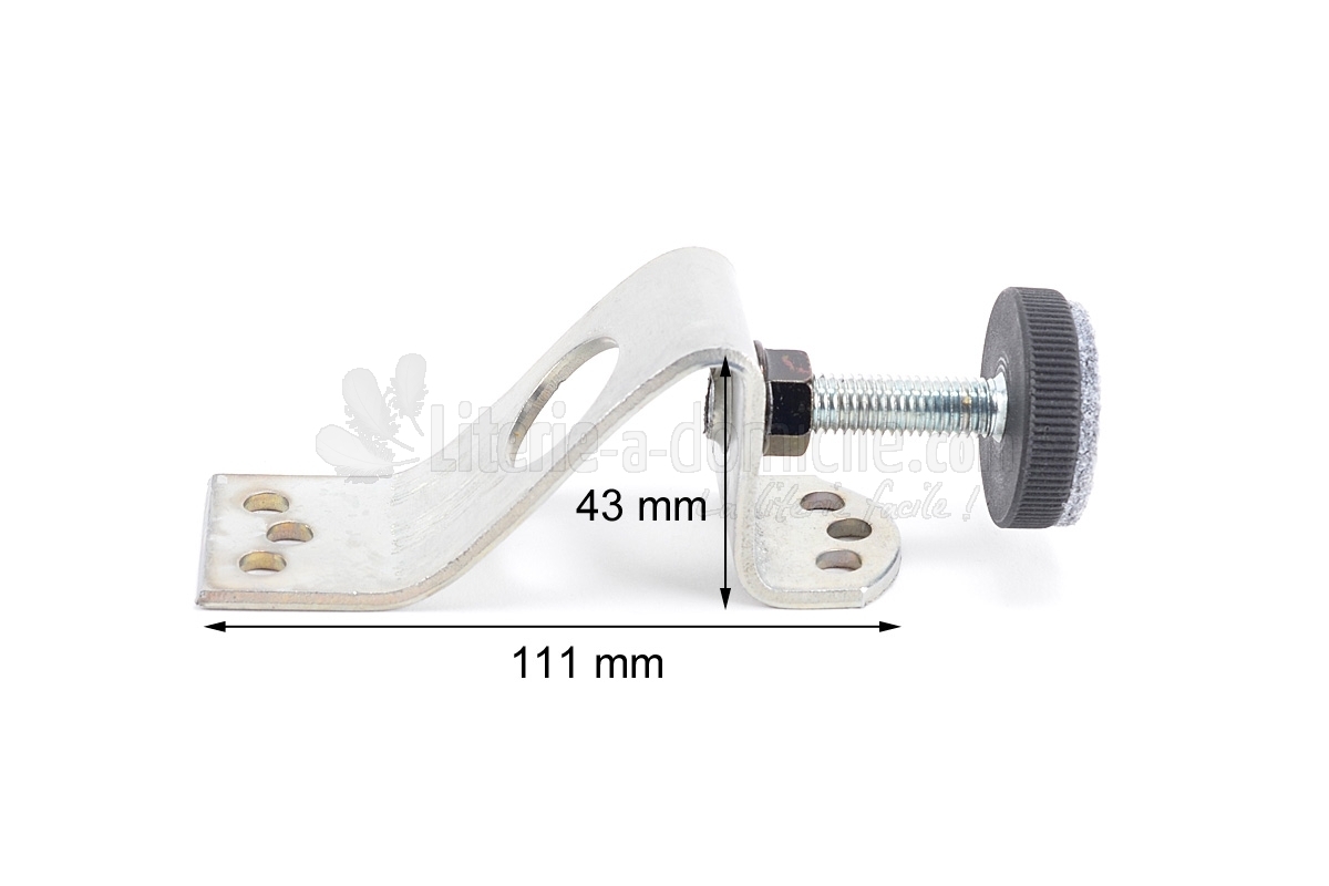 Equerre plastique blanc HETTICH, L.30 mm x l.30 mm x H.3 cm