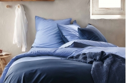 Photo d'ambiance parure de lit RENDEZ-VOUS bleu - ESSIX