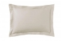 Taie d'oreiller unie percale ROYAL LINE argent - ESSIX