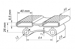 embout RIALTO-TR souple - plan
