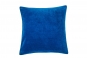 coussin PACHA BLEU PAON carré - BLANC DES VOSGES