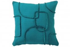 Coussin carré SIXTIES COBALT - BLANC DES VOSGES