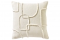 Coussin carré SIXTIES GIVRE - BLANC DES VOSGES