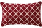 Coussin rectangulaire SCENARIO ROUGE OPÉRA - BLANC DES VOSGES