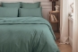 linge de lit uni percale PREMIERE - coloris AGAVE