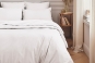 linge de lit uni percale PREMIERE - coloris BLANC