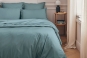 linge de lit uni percale PREMIERE - coloris BLEU GLACIER