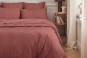 linge de lit uni percale PREMIERE - coloris BOIS DE ROSE