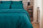 linge de lit uni percale PREMIERE - coloris EMERAUDE