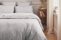 linge de lit uni percale PREMIERE - coloris GALET