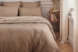 linge de lit uni percale PREMIERE - coloris TAUPE