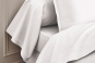 drap housse uni percale PREMIERE - coloris BLANC