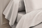 drap housse uni percale PREMIERE - coloris GRIS PERLE