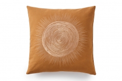 Housse de coussin recto SOLAIRE BRONZE - SYLVIE THIRIEZ