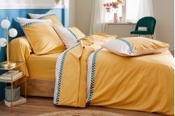 Linge de lit ROMY AMBRE - TRADILINGE