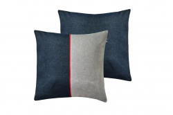 coussin BICOLORES indigo