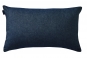 Coussin rectangulaire verso BICOLORE INDIGO - BLANC DES VOSGES