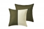 Coussin carré BICOLORES MOUSSE- BLANC DES VOSGES