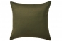 Coussin carré verso BICOLORES MOUSSE- BLANC DES VOSGES