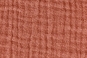 zoom matière gaze de coton SOURCE coloris SIENNE - ANNE de SOLENE
