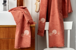 Linge de bain TRÉSOR NACRÉ ROSE VELOUTÉ - SYLVIE THIRIEZ