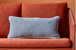 Housse de coussin LISBONNE BLEU - SYLVIE THIRIEZ